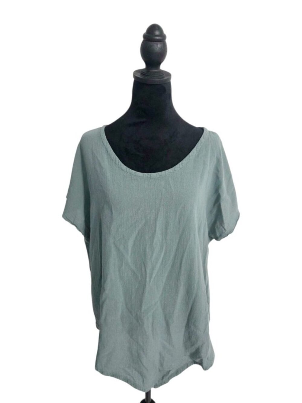 Oh My Gauze! Size 2 Large Xl Top Blouse Boho Lagenlook Short Sleeve